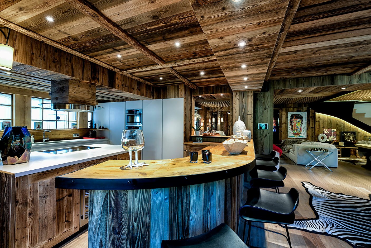 Exceptional contemporary chalet in the heart of the village of Megève