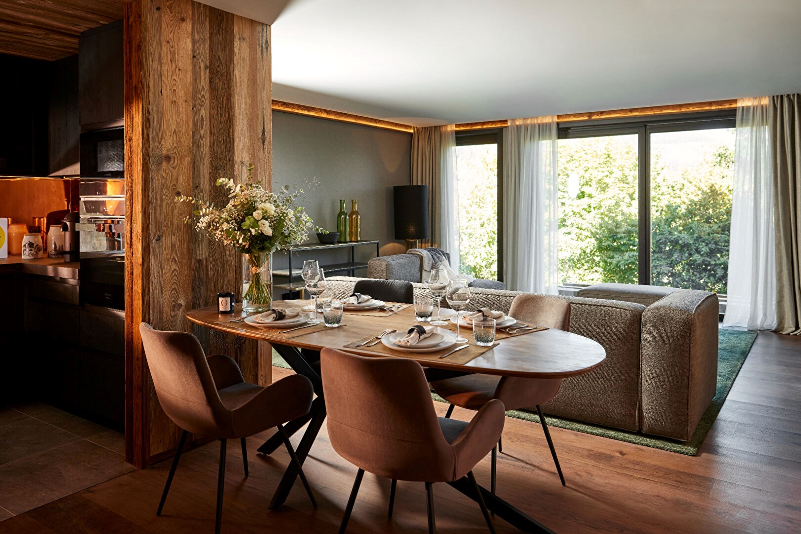 Appartement en perspective ouverte