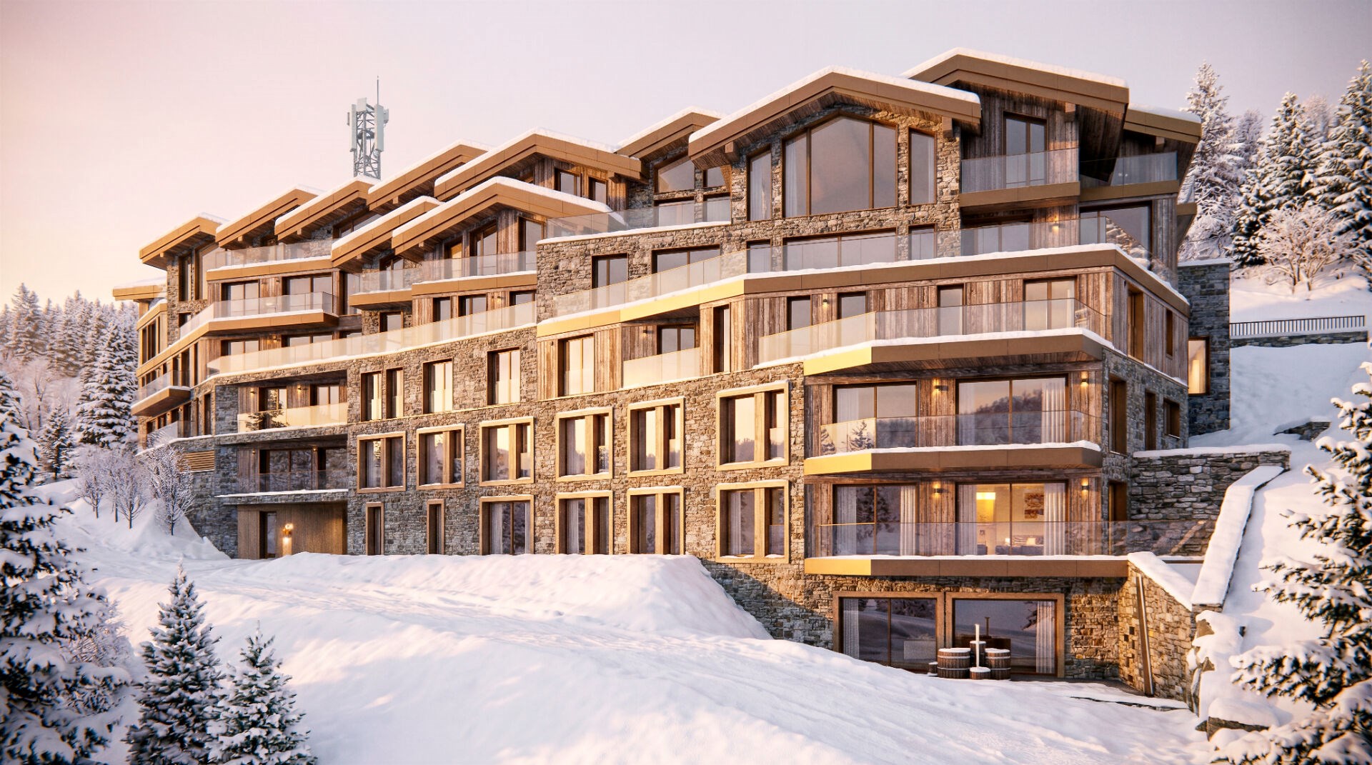 Antarès Courchevel - A large-format home with landscape views