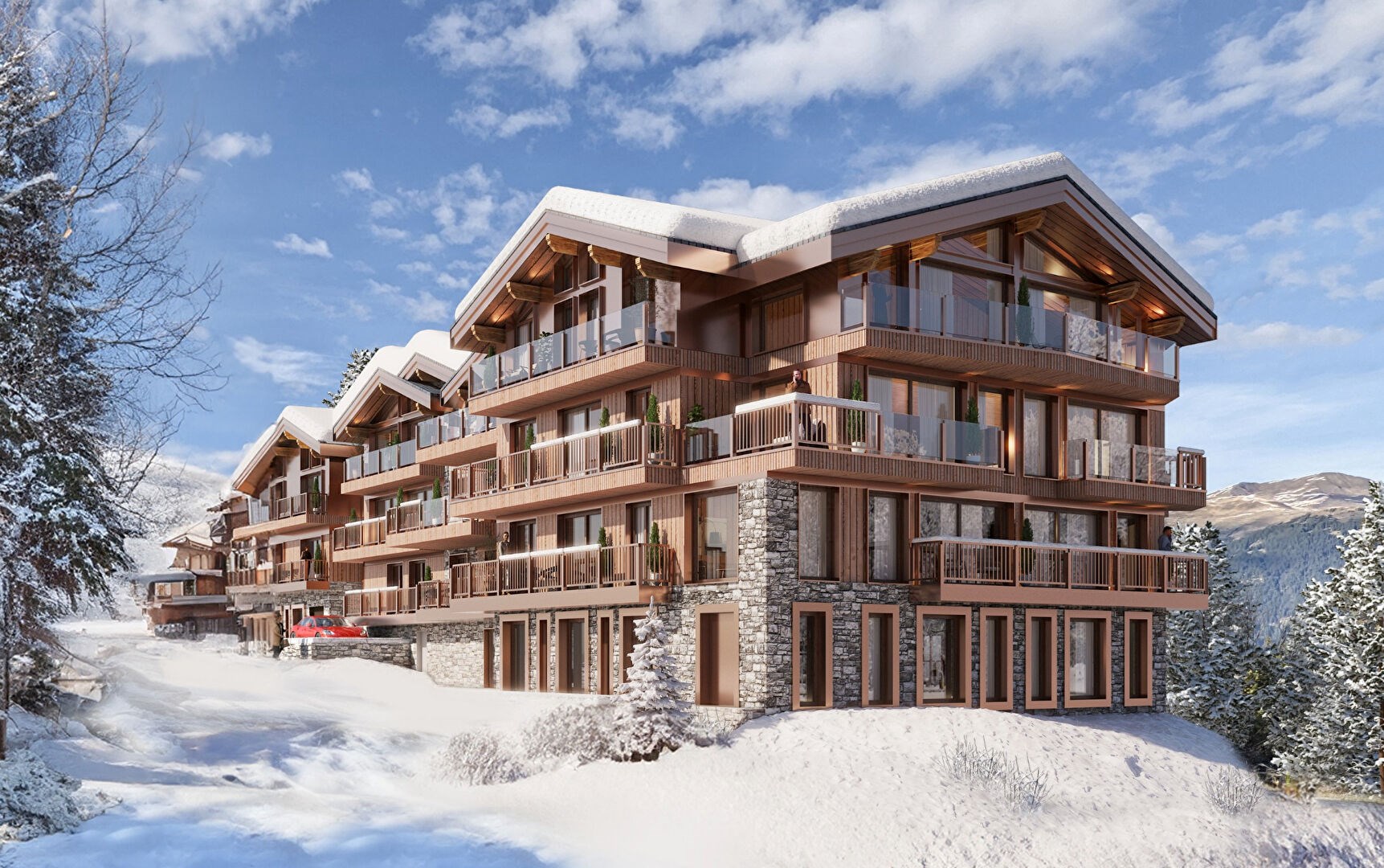 Antarès Courchevel - Un grand format en ligne de paysage