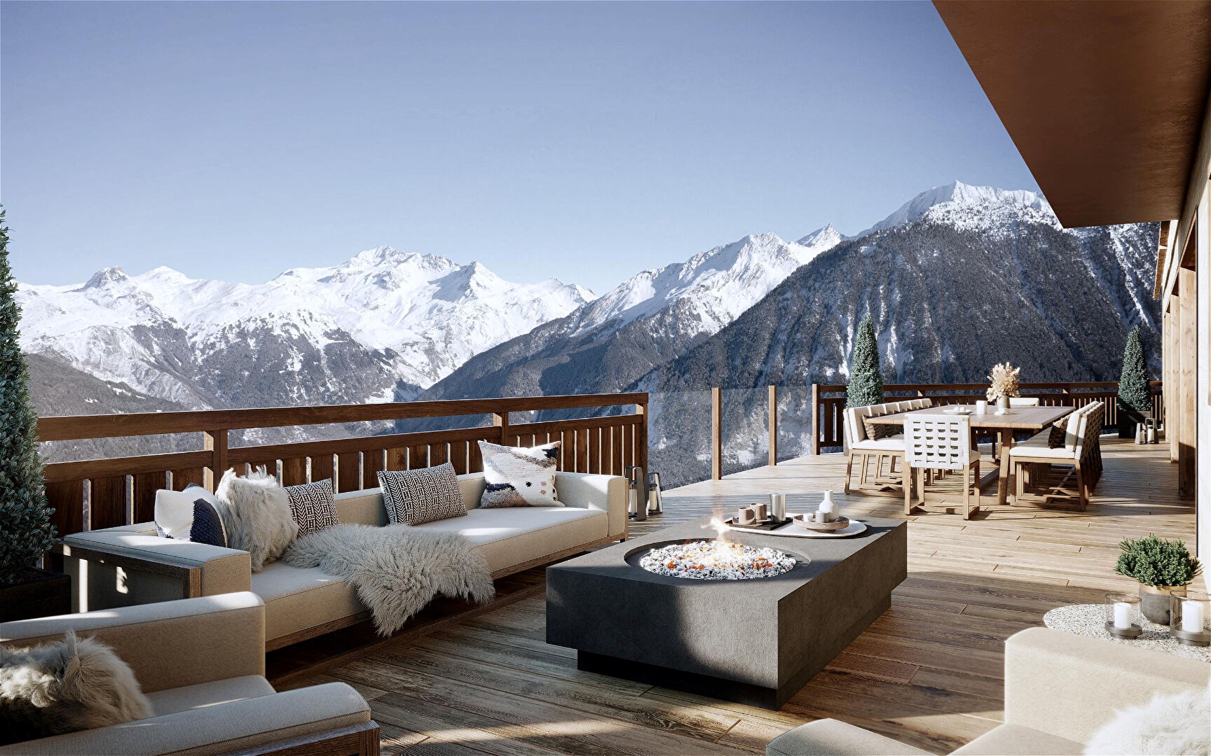 Antarès Courchevel - L'horizon comme pièce à vivre