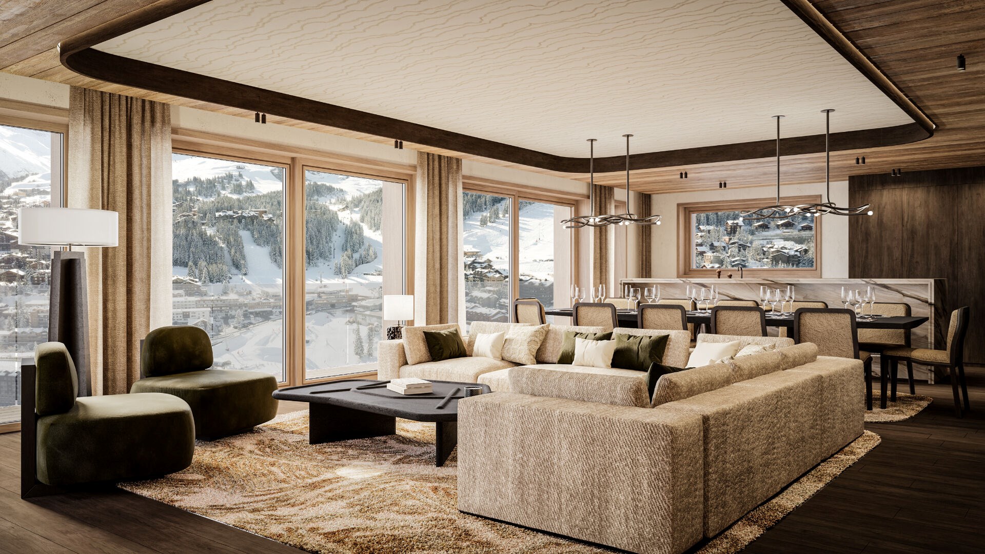 Antarès Courchevel  - Spacious ski-in/ski-out living