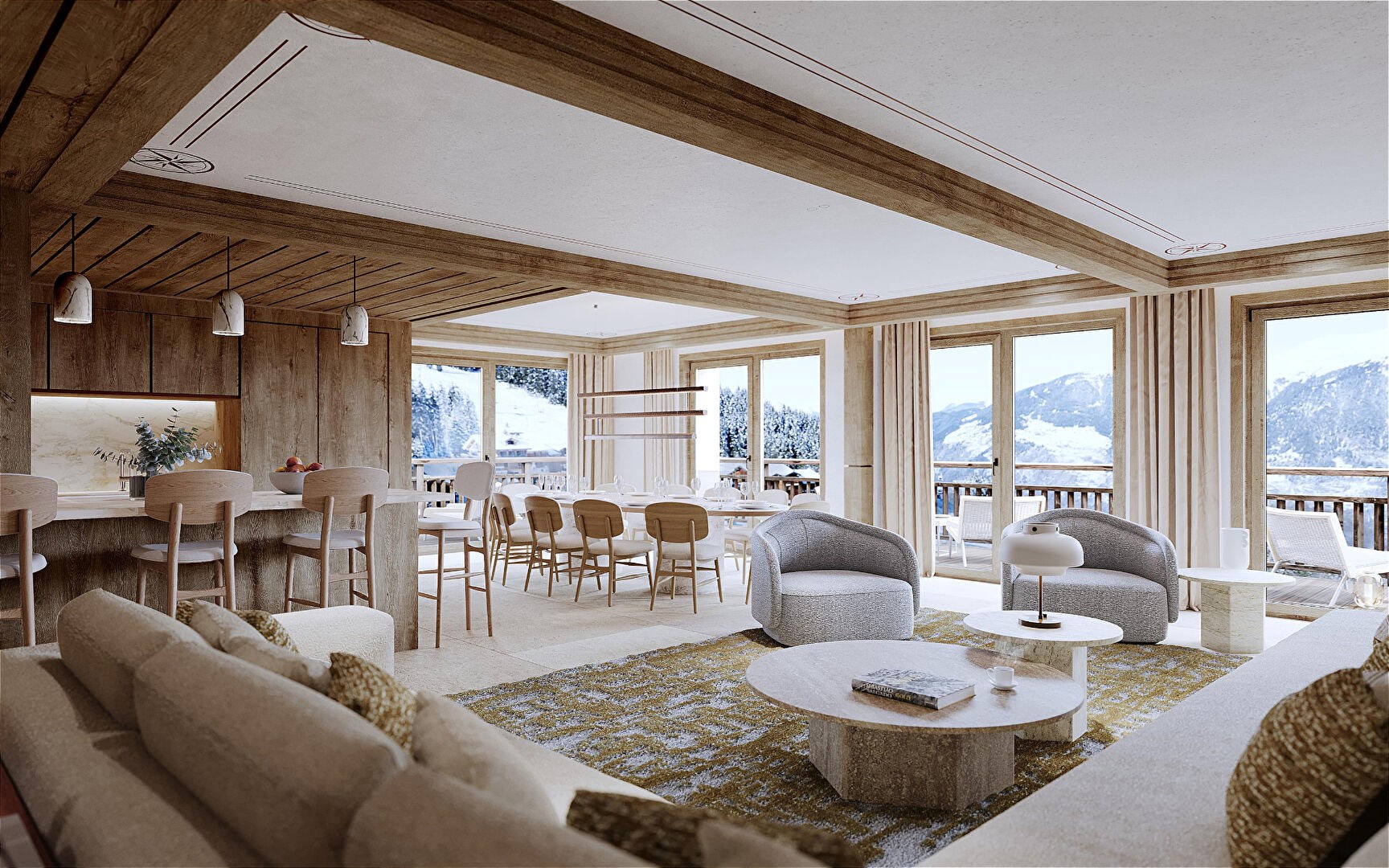 Antarès Courchevel - Appartement grand format skis aux pieds