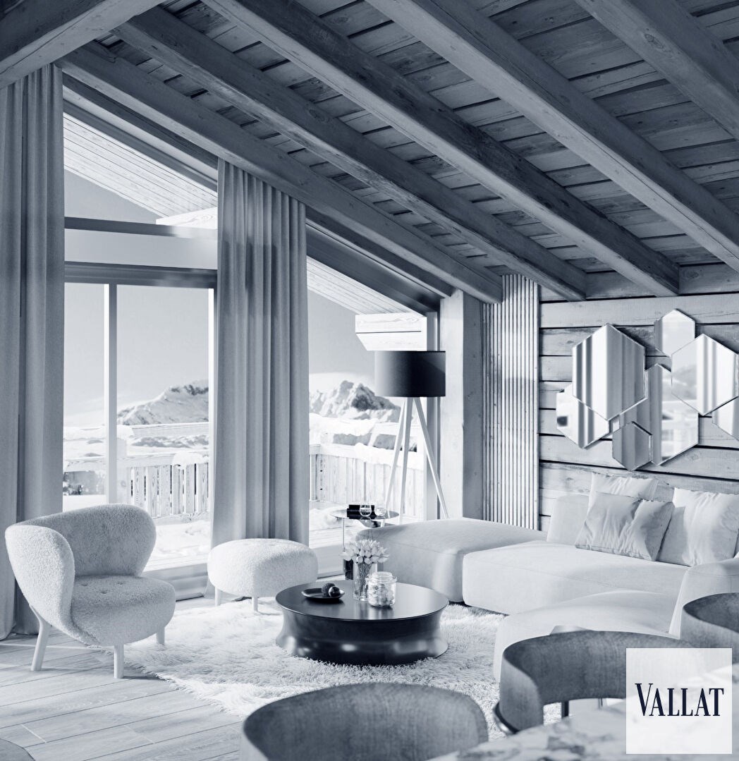 Penthouse on the edge of the slopes in Courchevel