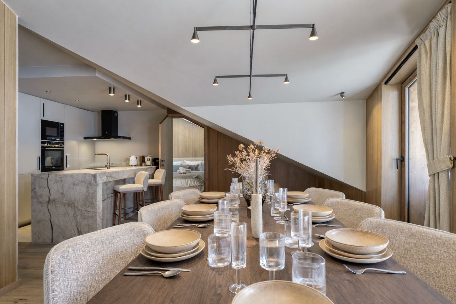 Penthouse en lisière de pistes à Courchevel