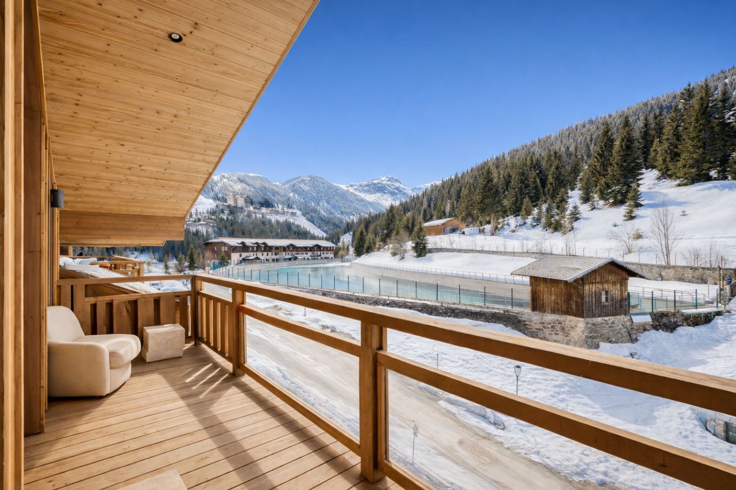 Penthouse en lisière de pistes à Courchevel