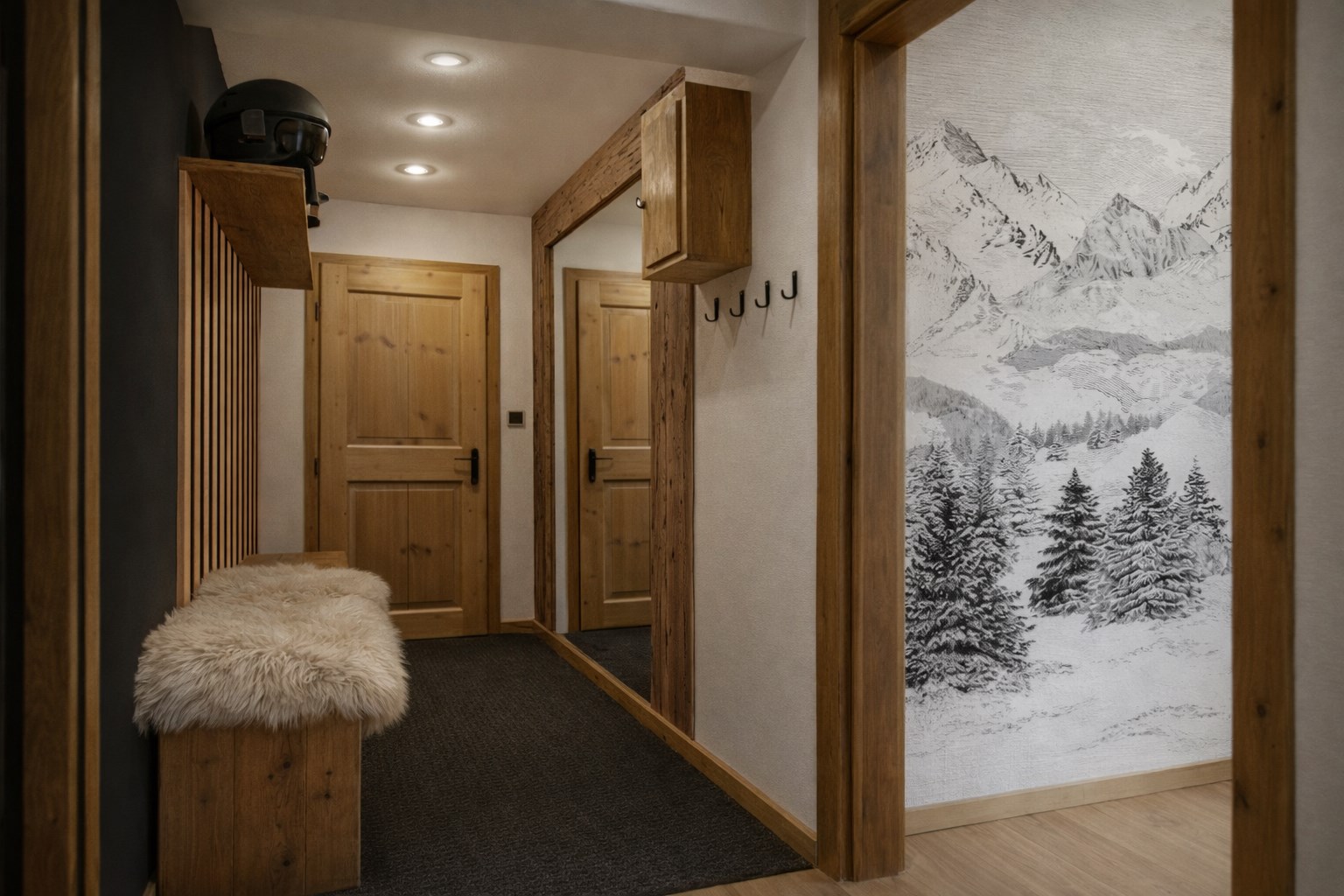Appartement skis aux pieds, vue panoramique & héritage alpin