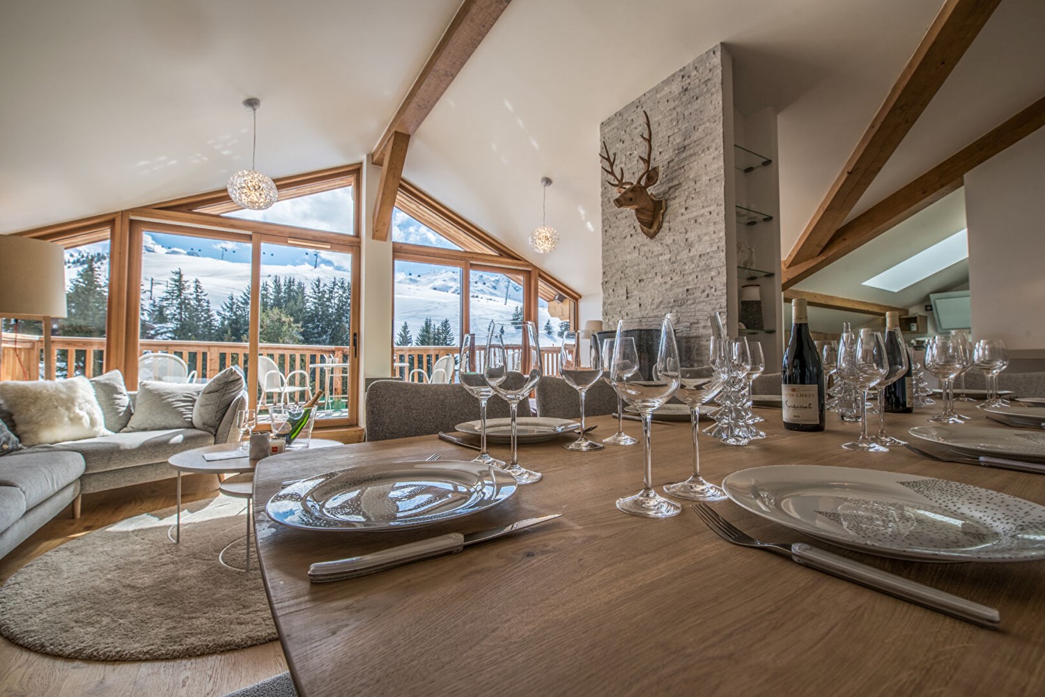 Penthouse skis aux pieds à Courchevel Moriond