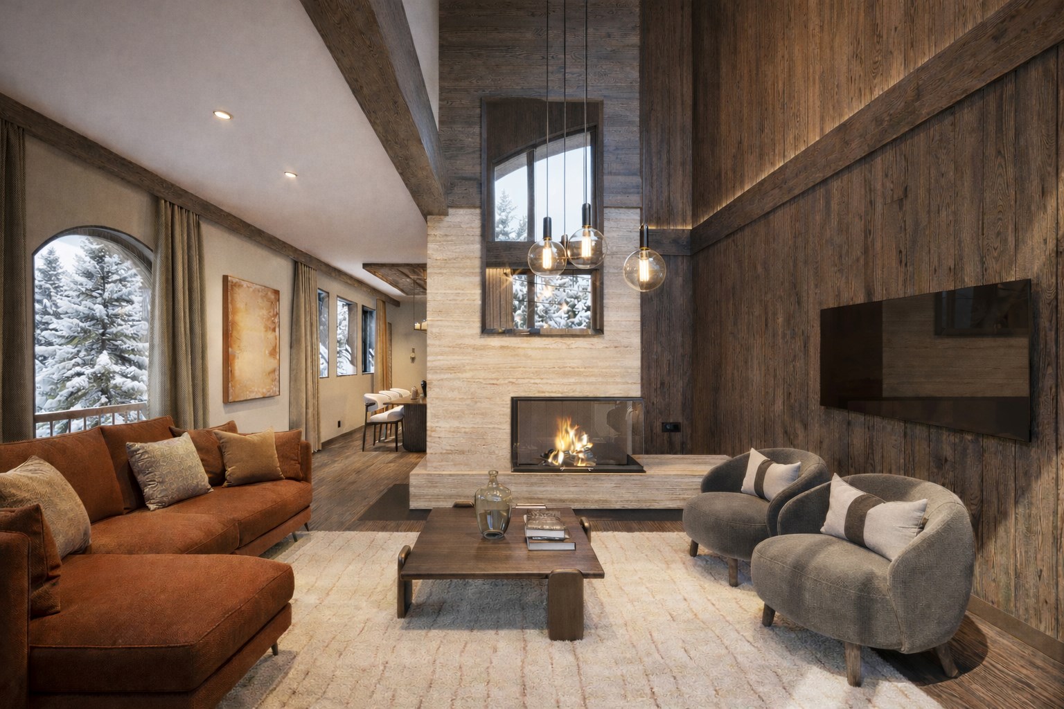 Un lieu de vie en duplex face au massif de Solaise