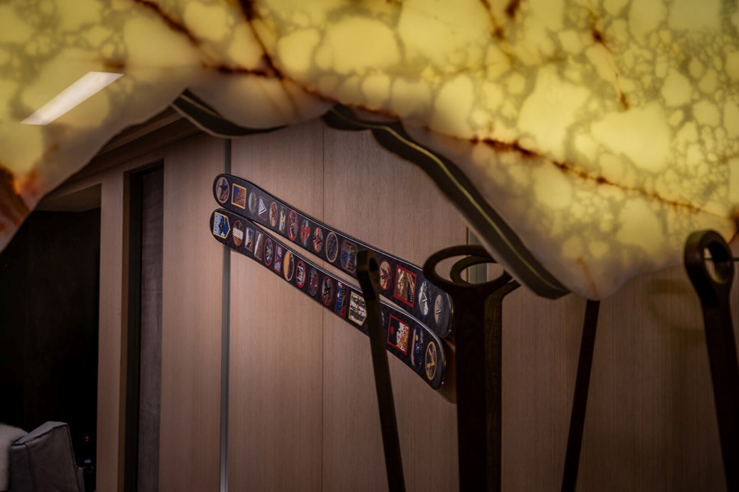 Dernier étage skis aux pieds