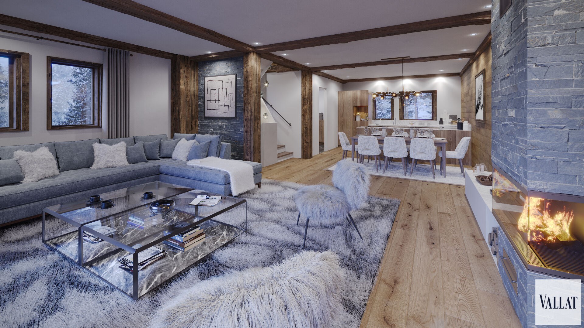 Demi-chalet familial