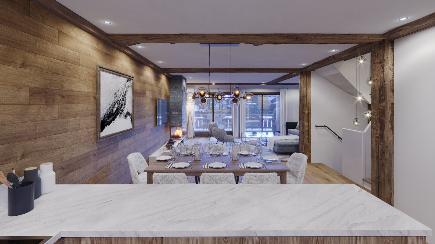 Demi-chalet familial