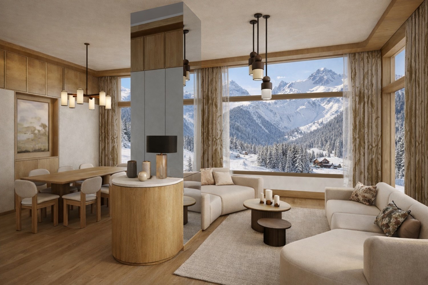 UN POINT D'ANCRAGE AU RYTHME DU SKI