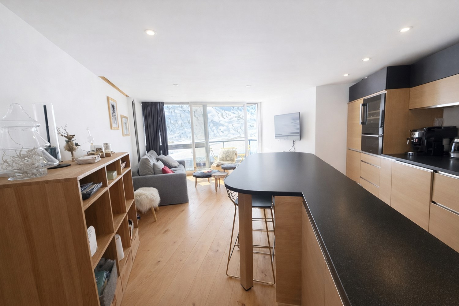 Tignes le lac -Appartement T4+ skis aux pieds