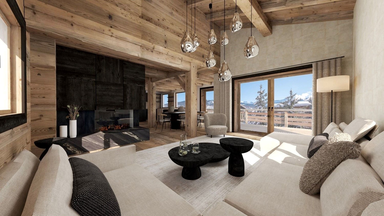 Chalet entre lumière et silence