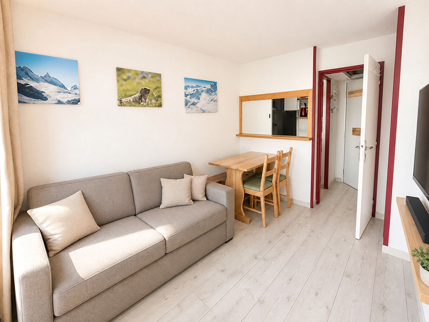 TIGNES val claret studio + chambre/cabine