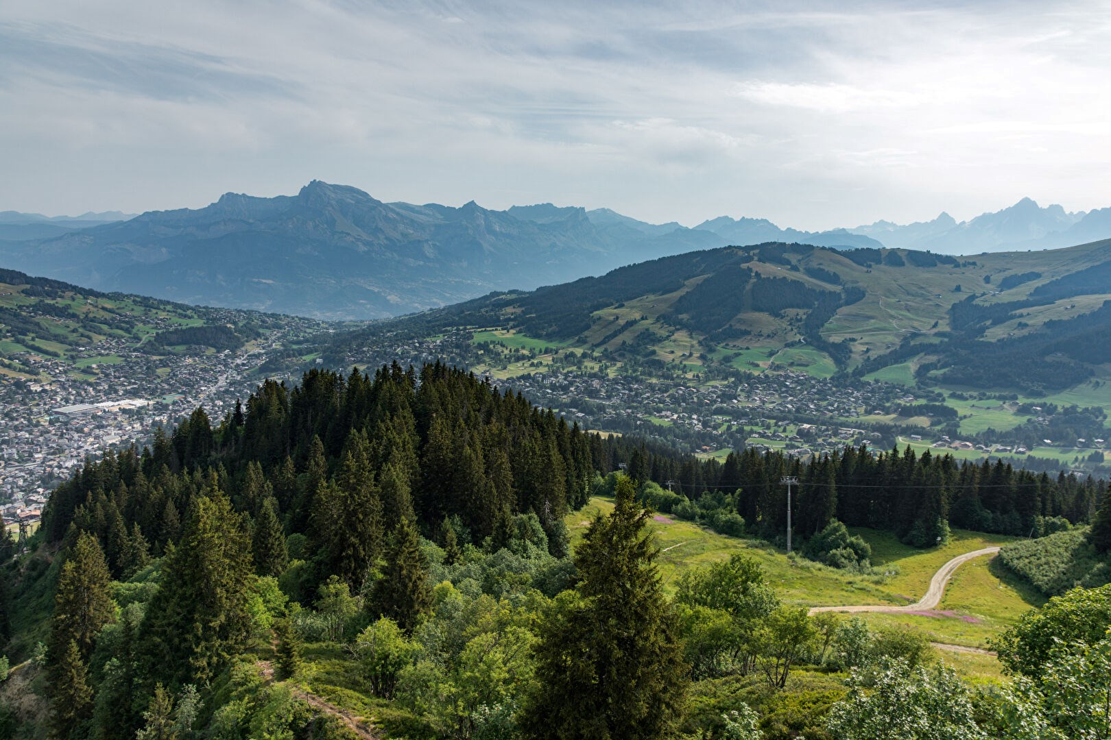 Chalet au Mont d'Arbois, seul au monde, face au paysage