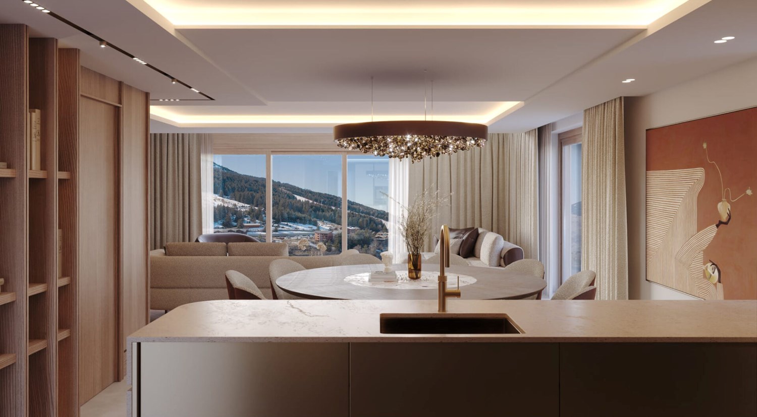 Chalet à flanc de village