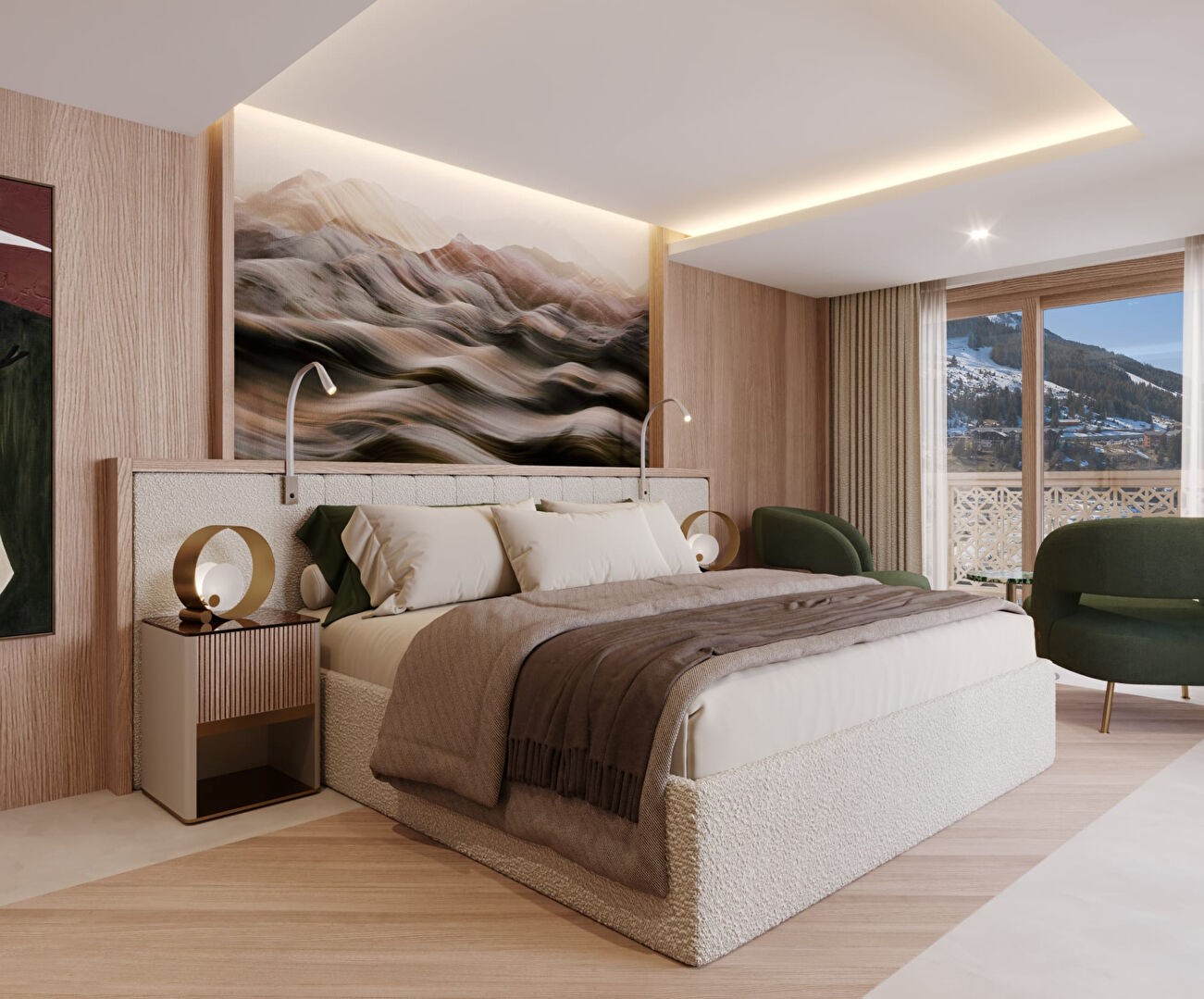 Hillside village chalet