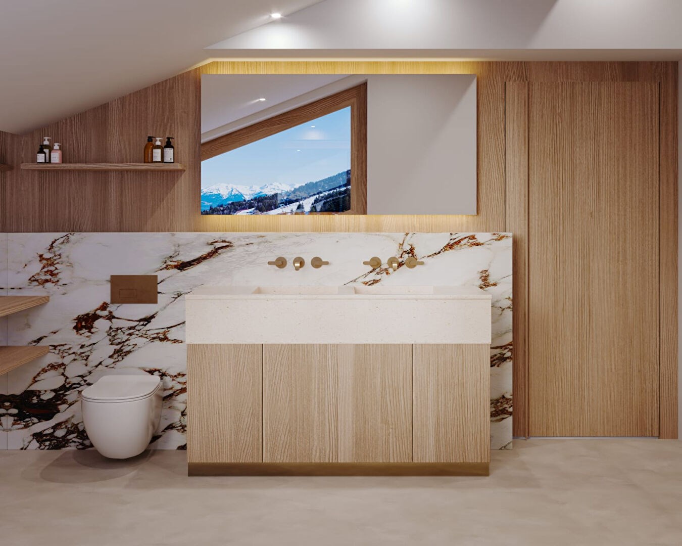 Hillside village chalet