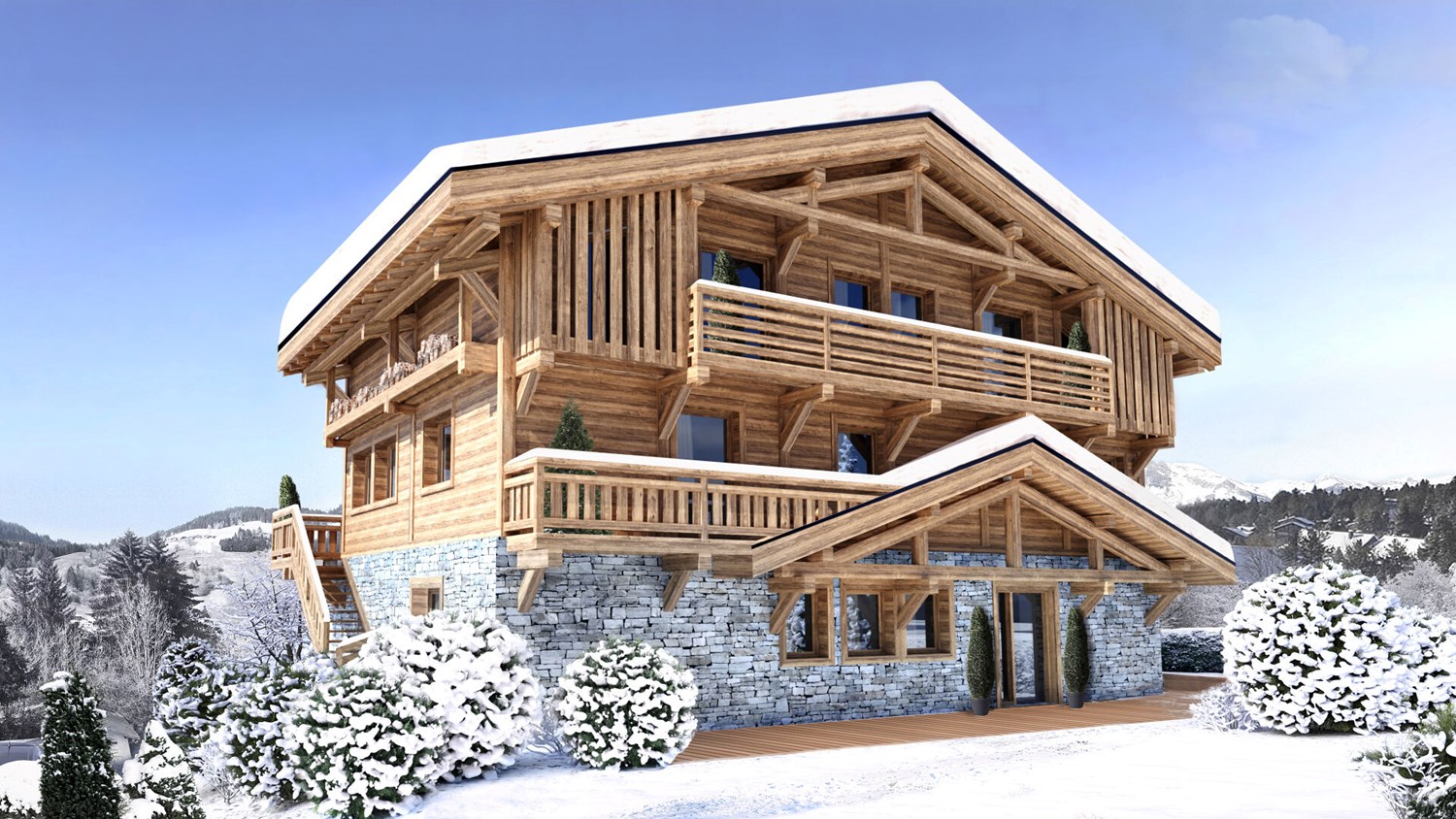 Custom-built chalet in the heart of Megève
