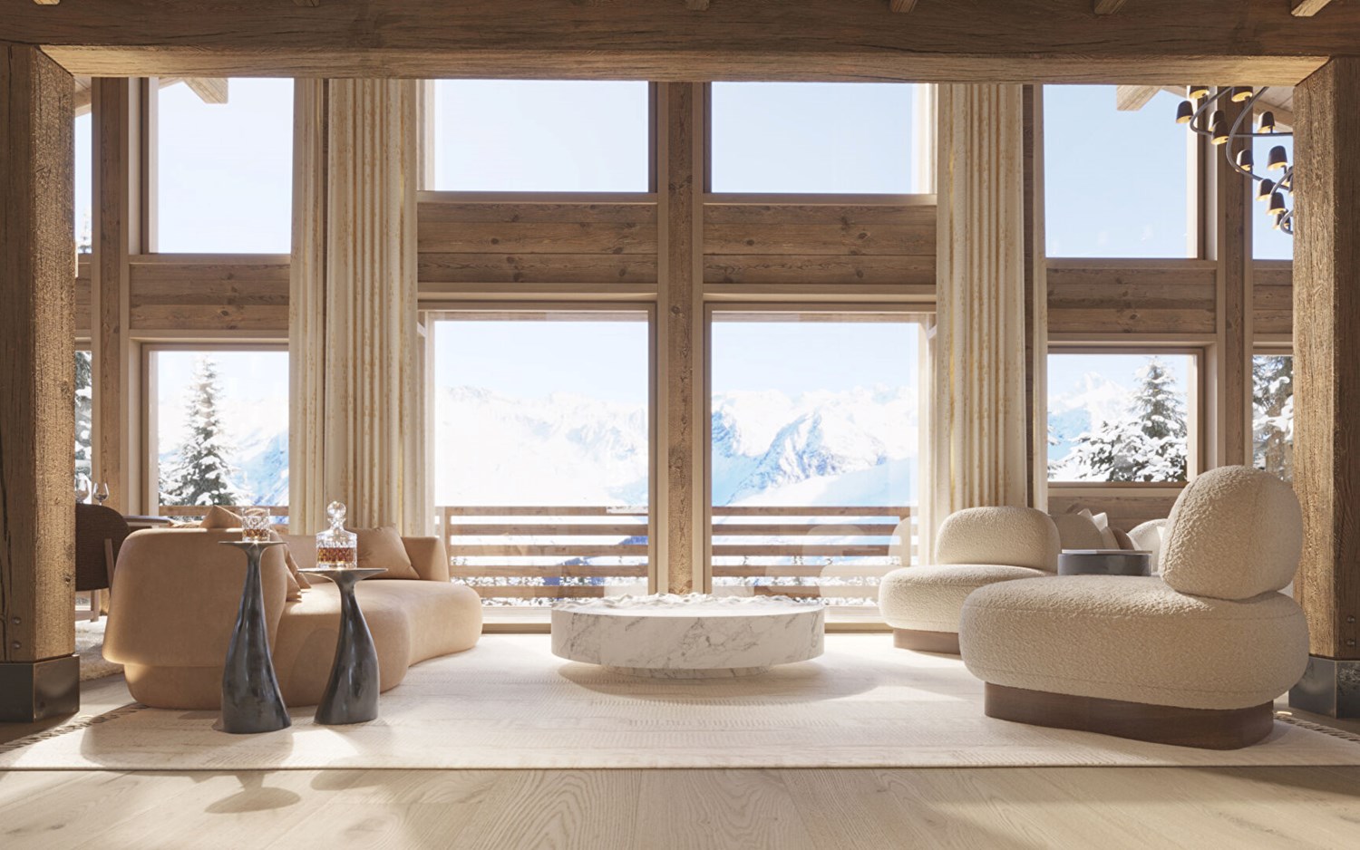 Custom-built chalet in the heart of Megève