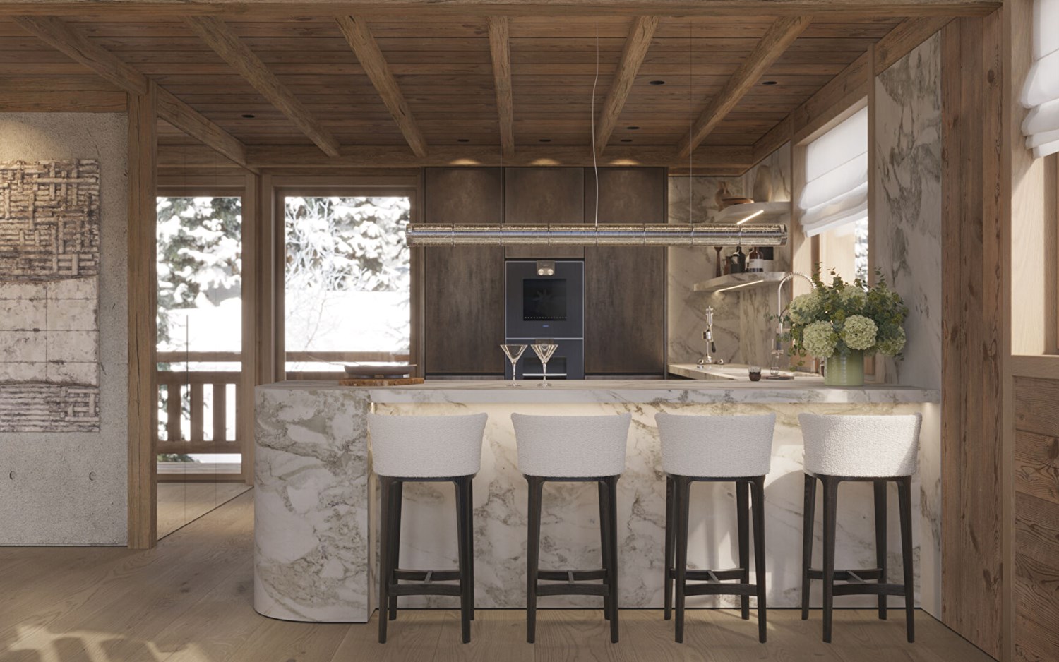 Custom-built chalet in the heart of Megève