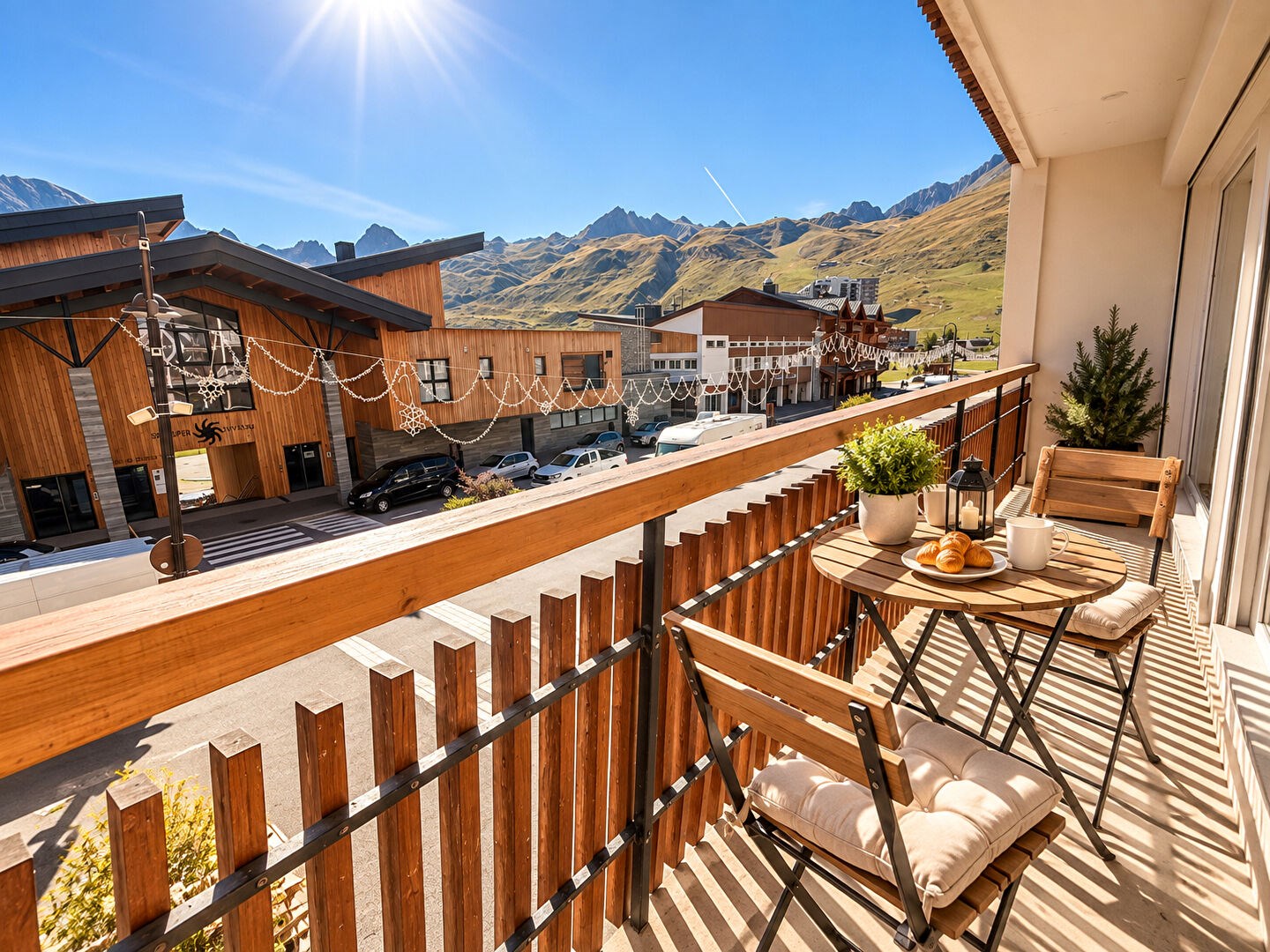 Tignes le Lac - secteur prisé-Appartement T4 avec balcon vue dégagée
