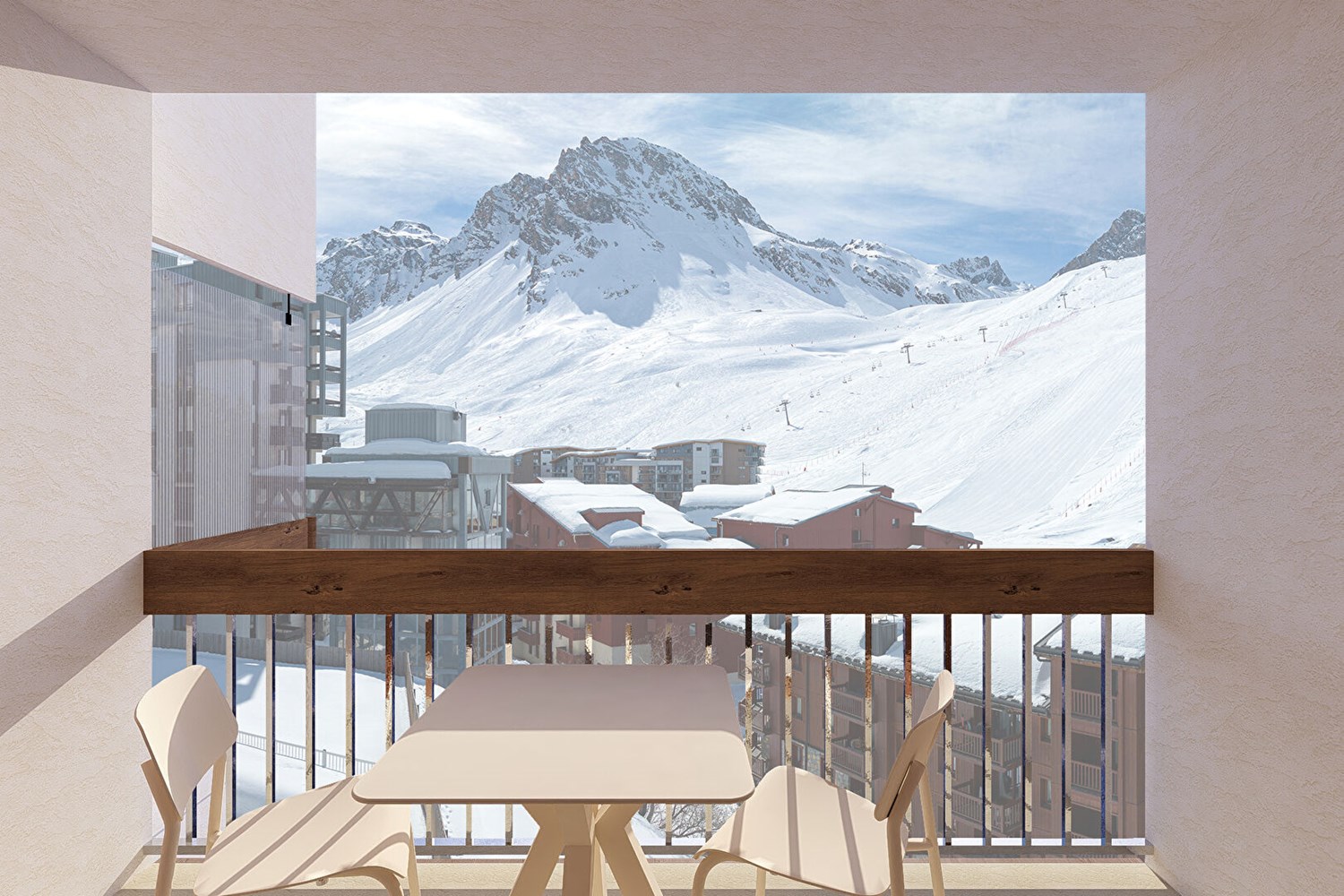 One-Bedroom Apartment + Cabin with balcony SANA -Tignes Val Claret