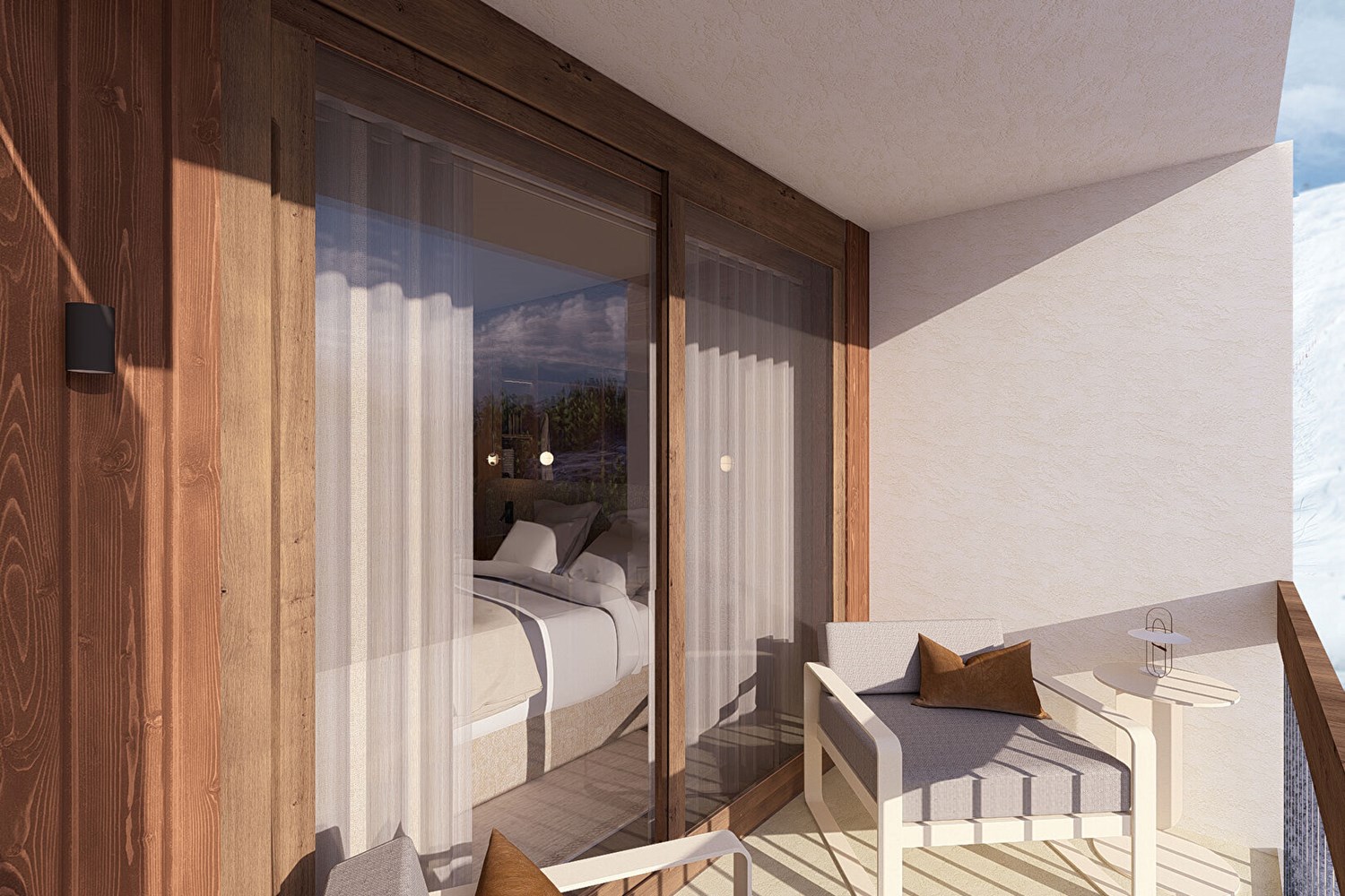 One-Bedroom Apartment + Cabin with balcony SANA -Tignes Val Claret